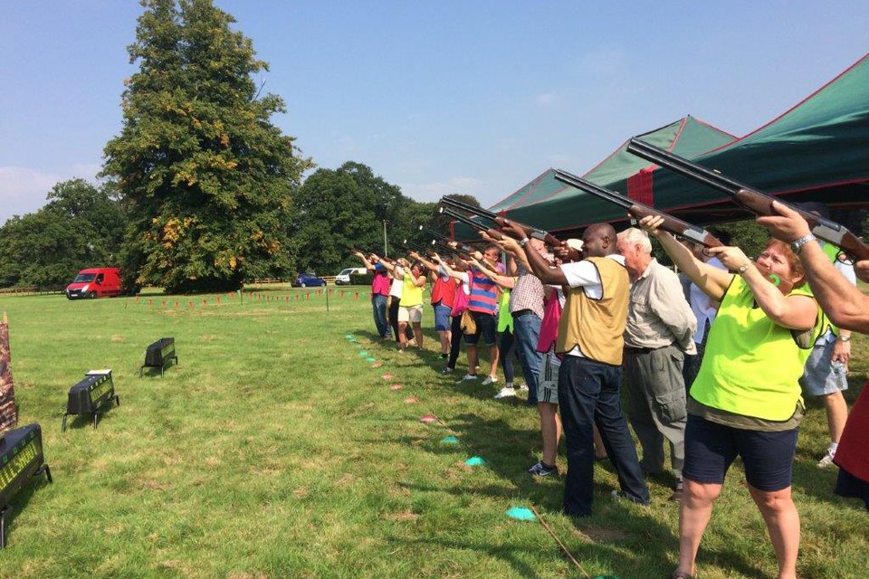 15 Gun Laser Clay Shooting